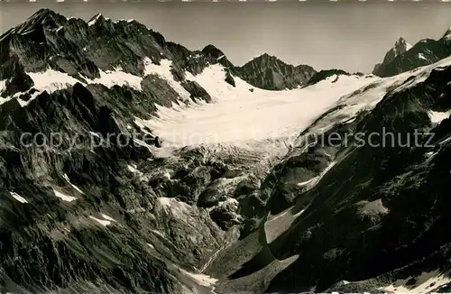 AK / Ansichtskarte Loetschenpass Bluemlisalp Gspaltenhorn Kandergletscher Loetschenpass