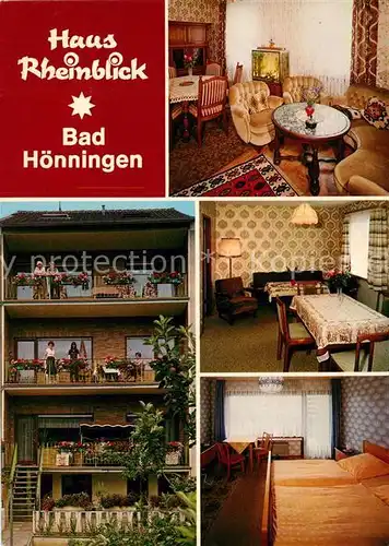 AK / Ansichtskarte Bad_Hoenningen Gaestehaus Pension Haus Rheinblick Bad_Hoenningen