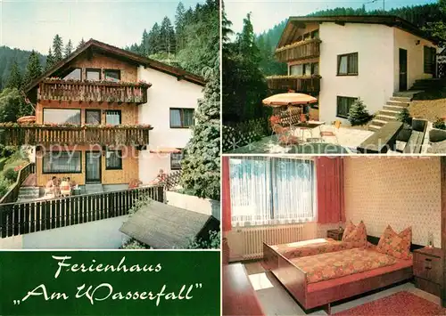 AK / Ansichtskarte Triberg_Schwarzwald Ferienhaus Am Wasserfall Triberg Schwarzwald