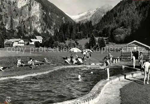 AK / Ansichtskarte Badgastein Alpenschwimmbad Gaststaette Gruener Baum Badgastein