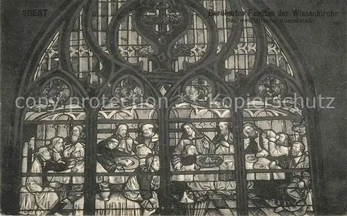 AK / Ansichtskarte Soest_Arnsberg Beruehmtes Fenster in der Wiesenkirche Soest_Arnsberg