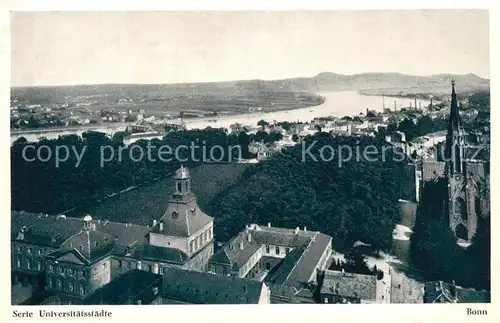 AK / Ansichtskarte Bonn_Rhein Panorama Universitaet Bonn_Rhein