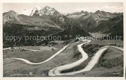 AK / Ansichtskarte Dolomiti La Strada del Sella verso la Marmolada Dolomiti