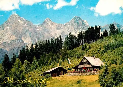 AK / Ansichtskarte Ramsau_Dachstein_Steiermark Jausenstation Ochsenalm Torstein Mitterspitz Ramsau_Dachstein