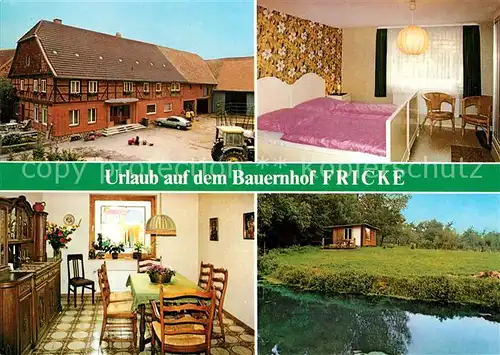 AK / Ansichtskarte Nauen_Niedersachsen Urlaub auf dem Bauernhof Fricke Fremdenzimmer Bungalow Nauen Niedersachsen