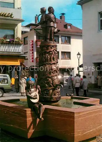 AK / Ansichtskarte Bad_Orb Brunnen am Solplatz  Bad_Orb