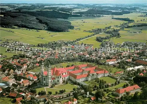 AK / Ansichtskarte Ottobeuren Fliegeraufnahme Basilika Ottobeuren