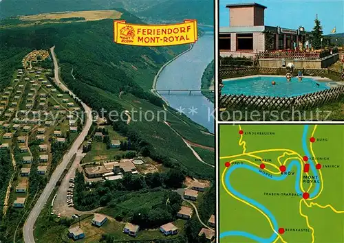 AK / Ansichtskarte Kroev_Mosel Fliegeraufnahme Feriendorf Mont Royal Kroev_Mosel