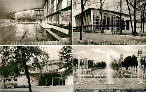 AK / Ansichtskarte Karlsruhe_Baden Tulla Bad Wasserspiele Karlsruhe_Baden