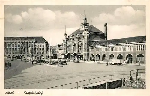 AK / Ansichtskarte Luebeck Hauptbahnhof Hansestadt Luebeck