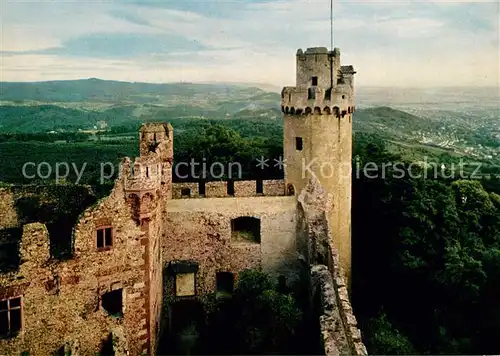 AK / Ansichtskarte Bensheim_Auerbach_Bergstrasse Burgruine Auerbacher Schloss Bensheim_Auerbach