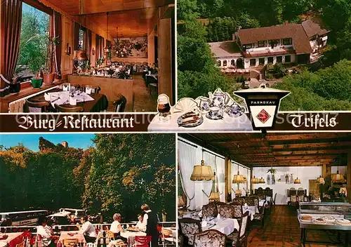 AK / Ansichtskarte Annweiler_Trifels Burg Restaurant Trifels Fliegeraufnahme Annweiler_Trifels