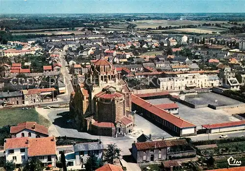 AK / Ansichtskarte Cholet Fliegeraufnahme Basilique du Sacre Coeur Cholet