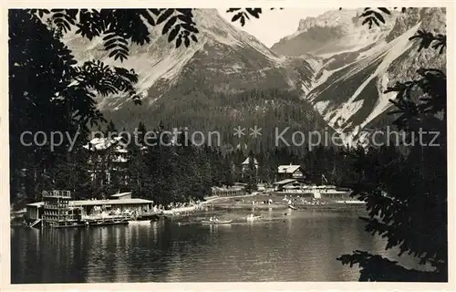 AK / Ansichtskarte Arosa_GR Strandbad am Untersee Arosa_GR