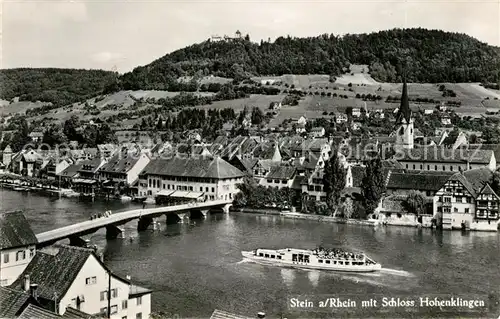 AK / Ansichtskarte Stein_Rhein mit Schloss Hohenklingen Stein Rhein