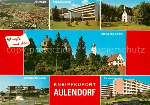 AK / Ansichtskarte Aulendorf Schloss Kirche Parksanatorium  Aulendorf