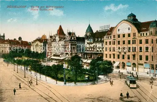 AK / Ansichtskarte Duesseldorf Wilhelmplatz Strassenbahn Duesseldorf