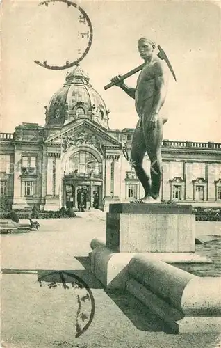 AK / Ansichtskarte Duesseldorf Seitenfigur Industriebrunnen Duesseldorf