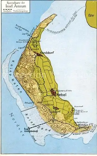 AK / Ansichtskarte Insel_Amrum Panoramakarte Insel Amrum