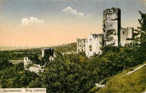 AK / Ansichtskarte Oberlahnstein Burg Lahneck Oberlahnstein