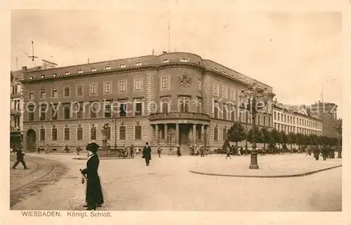 AK / Ansichtskarte Wiesbaden Kgl Schloss Wiesbaden