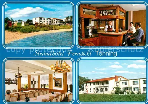 AK / Ansichtskarte Toenning_Nordseebad Strandhotel Fernsicht Toenning_Nordseebad