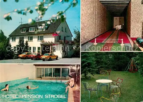 AK / Ansichtskarte Nastaetten_Taunus Hotel Pension Strobel Nastaetten_Taunus