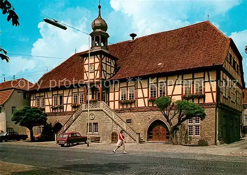 AK / Ansichtskarte Ostheim_Rhoen Rathaus Ostheim_Rhoen