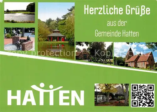 AK / Ansichtskarte Hatten_Oldenburg Golfplatz Dingstede Osenzwerge Bahnhof Sandkrug Gut Sandheide Hatten Oldenburg