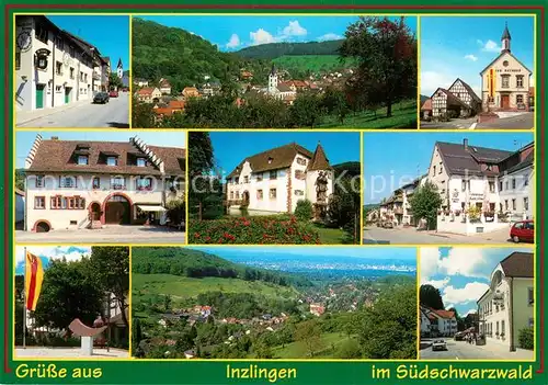 AK / Ansichtskarte Inzlingen Panorama Wasserschloss Kirche Inzlingen