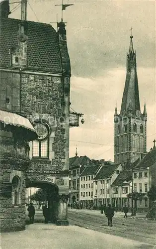 AK / Ansichtskarte Duesseldorf Serie II Nr 19 Duesselschloesschen Lambertuskirche Wappen Duesseldorf