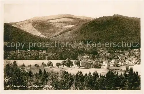 AK / Ansichtskarte Tabarz Landschaftspanorama mit Inselsberg Tabarz