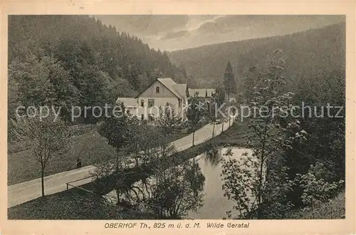 AK / Ansichtskarte Oberhof_Thueringen Wilde Geratal Oberhof Thueringen