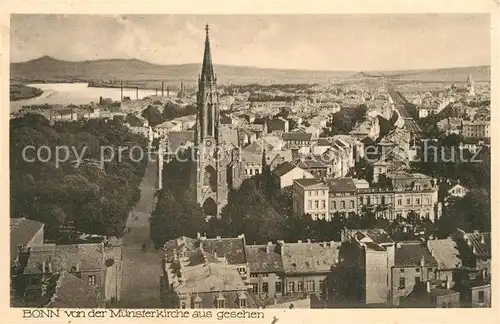 AK / Ansichtskarte Bonn_Rhein von der Muensterkirche aus gesehen Bonn_Rhein