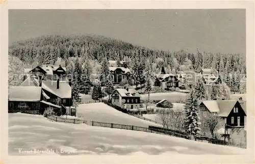 AK / Ansichtskarte Baerenfels_Erzgebirge Kurort im Winter Baerenfels Erzgebirge