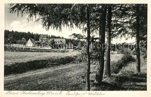 AK / Ansichtskarte Oberbaerenburg_Baerenburg Ansicht vom Waldrand aus Kurort Oberbaerenburg Baerenburg