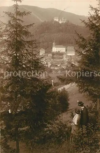 AK / Ansichtskarte Leutenberg_Thueringen Blick ins Tal vom Waldrand aus Leutenberg Thueringen