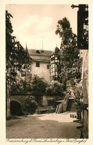 AK / Ansichtskarte Bad_Leutenberg Burghof der Friedensburg Bad_Leutenberg