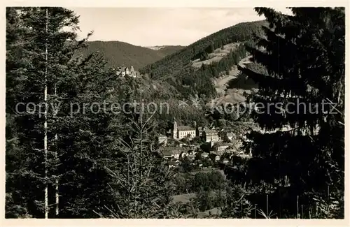 AK / Ansichtskarte Leutenberg_Thueringen Panorama Blick vom Waldrand aus Leutenberg Thueringen