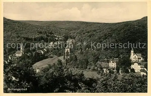 AK / Ansichtskarte Schlangenbad_Taunus Panorama Schlangenbad_Taunus