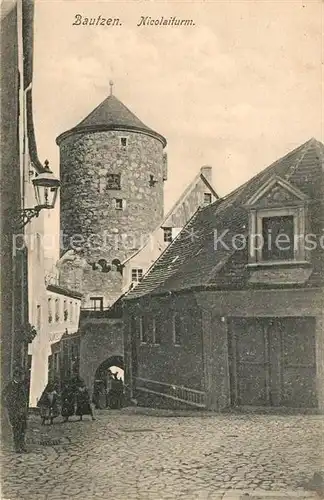 AK / Ansichtskarte Bautzen Nicolaiturm Bautzen