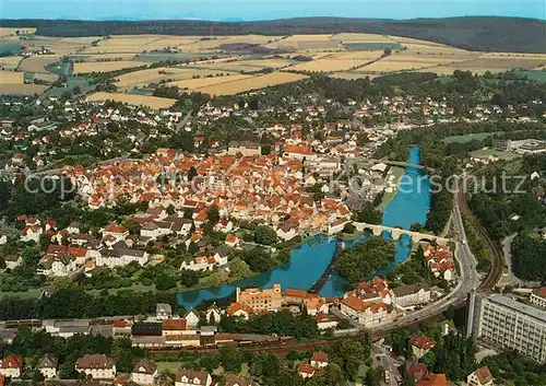 AK / Ansichtskarte Melsungen_Fulda Fliegeraufnahme Melsungen Fulda