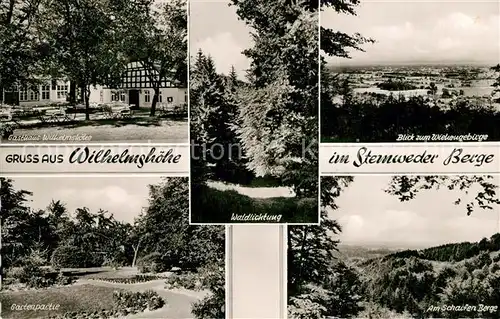 AK / Ansichtskarte Haldem Gasthaus zur Wilhelmshoehe Stemweder Berge  Haldem