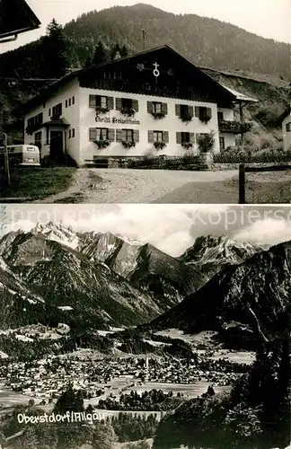 AK / Ansichtskarte Oberstdorf Fliegeraufnahme Freizeitheim Oberstdorf