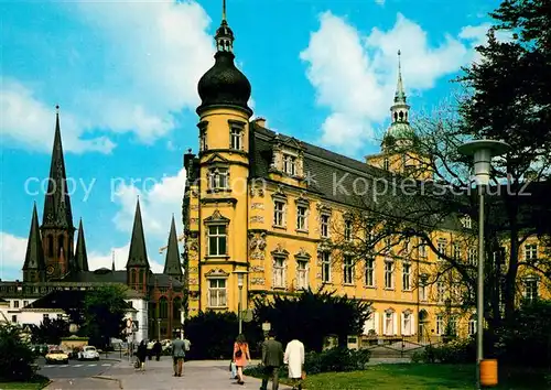 AK / Ansichtskarte Oldenburg_Niedersachsen Lambertikirche und Schloss Oldenburg Niedersachsen