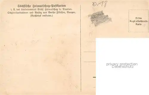 AK / Ansichtskarte Rathen_Saechsische Schweiz Alte Muehle Kupfertiefdruck Saechsische Heimatschutz Postkarte Rathen Saechsische Schweiz