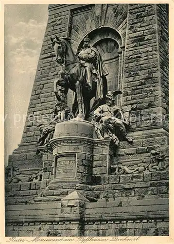 AK / Ansichtskarte Bad_Frankenhausen Reitermonument am Kyffhaeuser Denkmal Bad_Frankenhausen