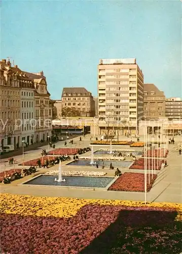 AK / Ansichtskarte Leipzig Sachsenplatz Wasserspiele Leipzig