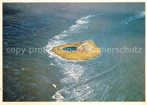 AK / Ansichtskarte Hallig_Habel Fliegeraufnahme aus Luftbildatlas Schleswig Holstein Heimatbund Hallig Habel