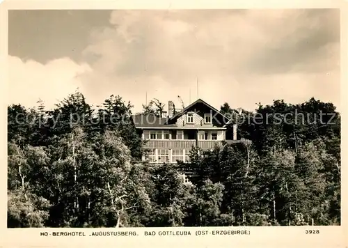 AK / Ansichtskarte Bad_Gottleuba Berggiesshuebel HO Berghotel Augustusberg im Wald Bad